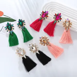 Wholesale Boho Style Long Tassel Earrings