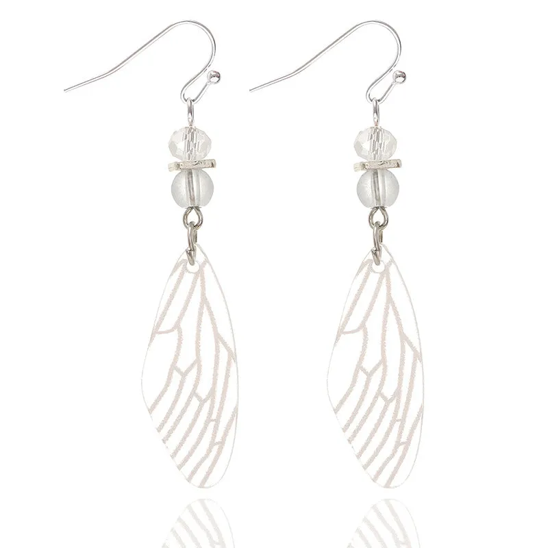 Wholesale Bosomiya Wooden Crescent Crescement Shape A Transparent Acrylic Earrings