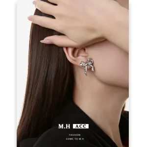 Wholesale Bow Earrings for Women 925 Silver Needle
