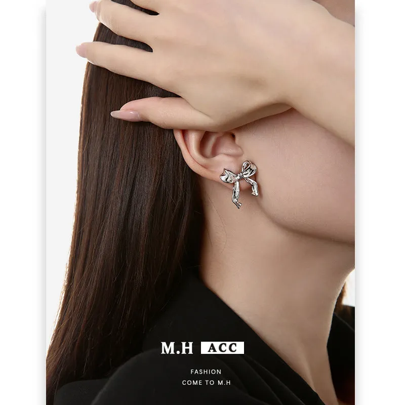 Wholesale Bow Earrings for Women 925 Silver Needle