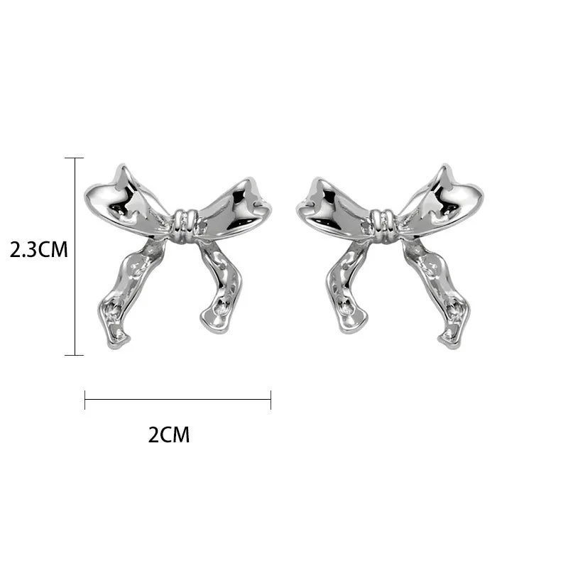 Wholesale Bow Earrings for Women 925 Silver Needle