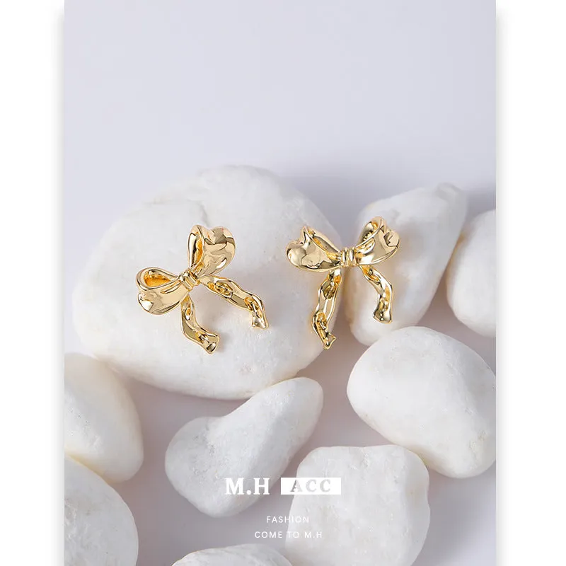 Wholesale Bow Earrings for Women 925 Silver Needle