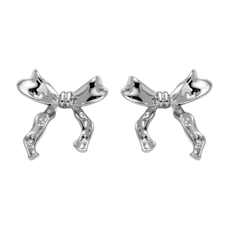 Wholesale Bow Earrings for Women 925 Silver Needle