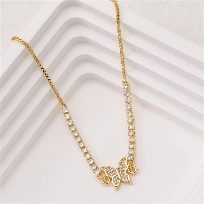 Wholesale Bow Zircon Adjustable Bracelet