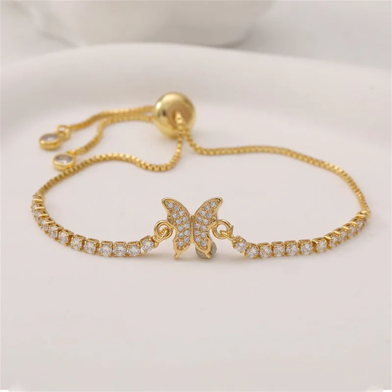 Wholesale Bow Zircon Adjustable Bracelet