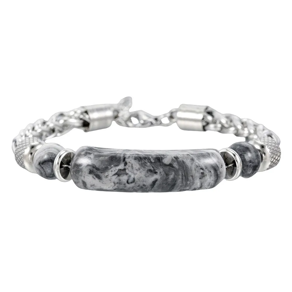 Wholesale Bridge Turquoise Bracelet Vintage Stainless Steel Chain