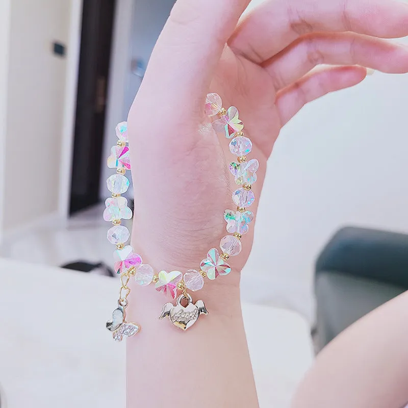 Wholesale Butterfly Crystal Glass Bracelet