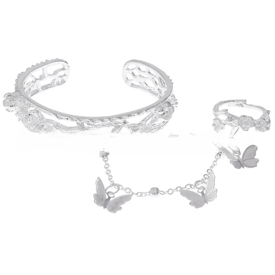 Wholesale Butterfly Cutout Alloy Bracelets