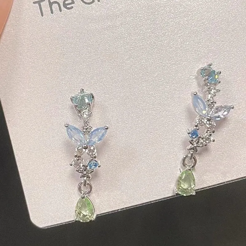Wholesale Butterfly Droplet Alloy Earrings