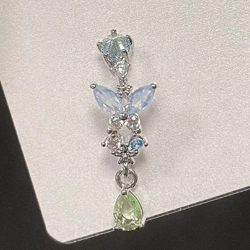Wholesale Butterfly Droplet Alloy Earrings