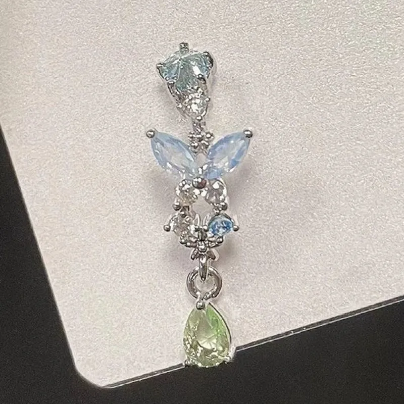 Wholesale Butterfly Droplet Alloy Earrings