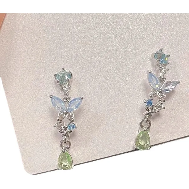 Wholesale Butterfly Droplet Alloy Earrings