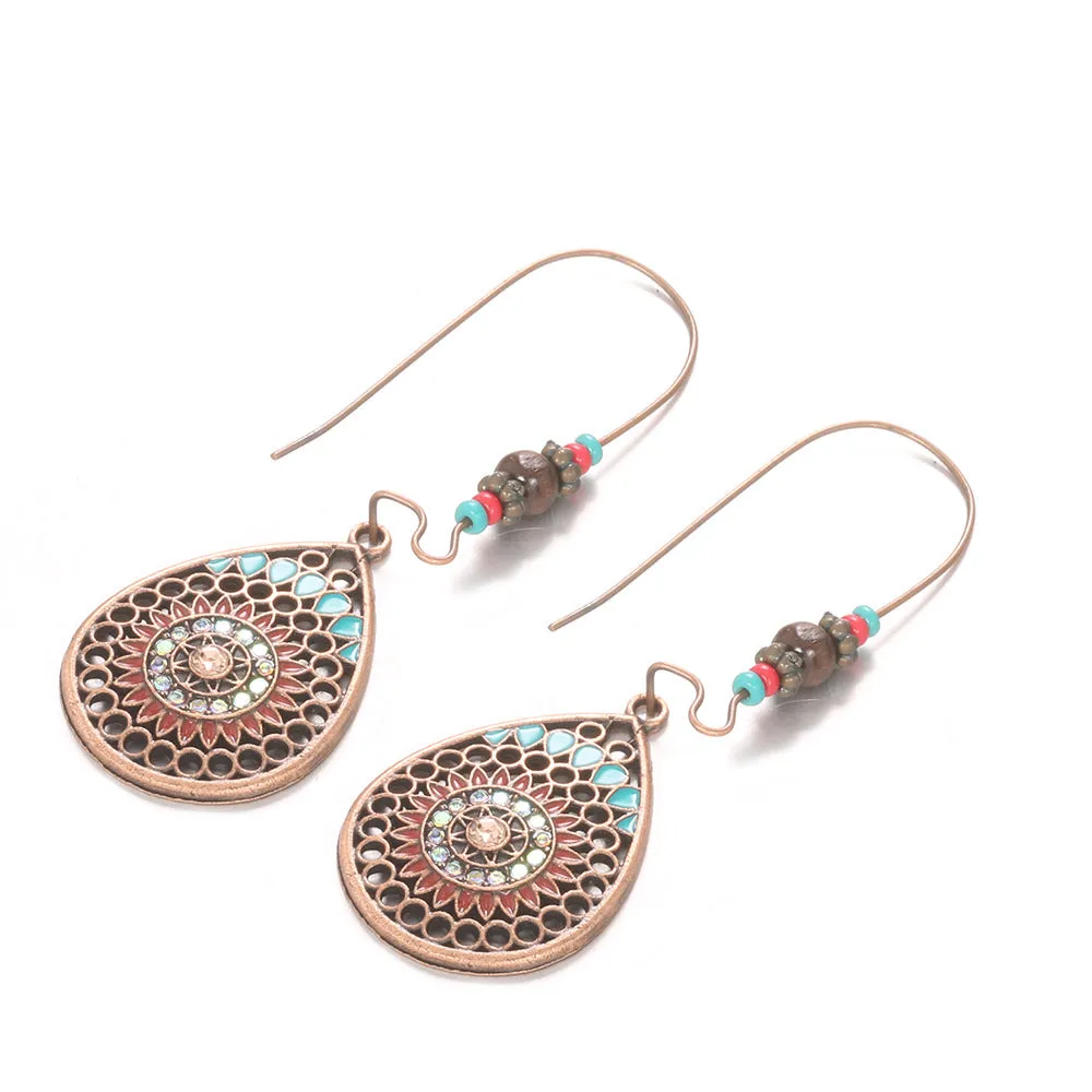 Wholesale Butterfly Leaf Alloy Earrings