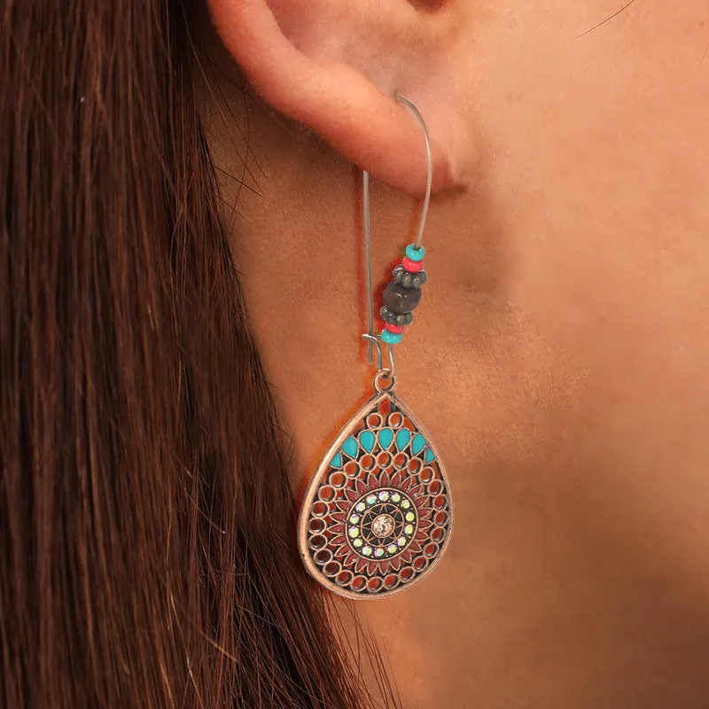 Wholesale Butterfly Leaf Alloy Earrings