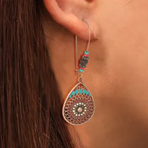 Wholesale Butterfly Leaf Alloy Earrings