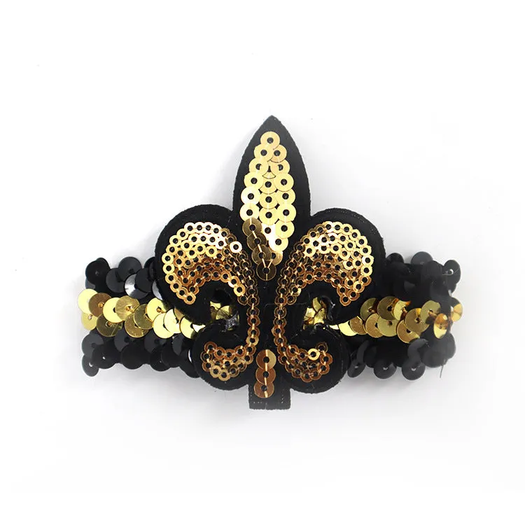 Wholesale Carnival Sequin Gold Purple Green Bracelet