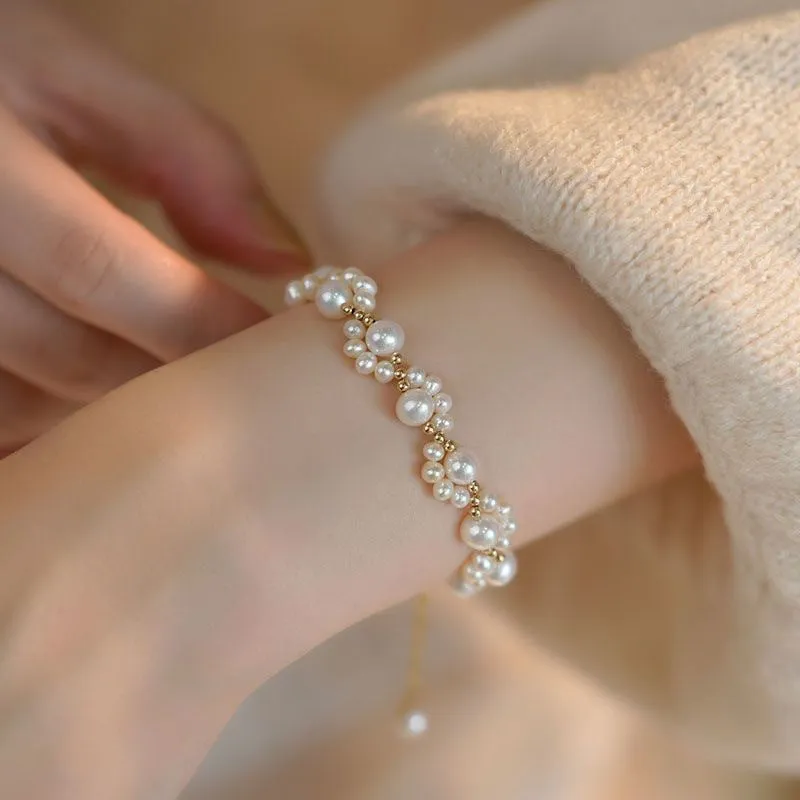 Wholesale Cartoon Cat Paw Pearl Bracelet