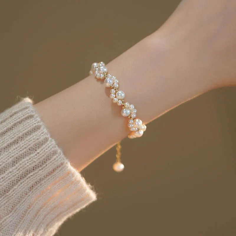 Wholesale Cartoon Cat Paw Pearl Bracelet