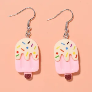 Wholesale Cartoon Cute Creative Simulation Popsicle Color Earrings