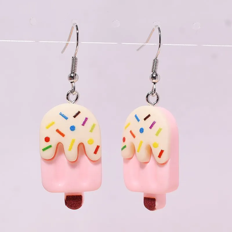 Wholesale Cartoon Cute Creative Simulation Popsicle Color Earrings