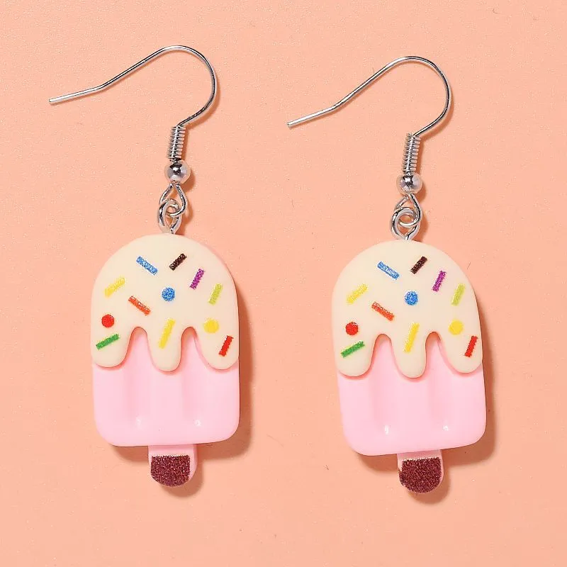 Wholesale Cartoon Cute Creative Simulation Popsicle Color Earrings