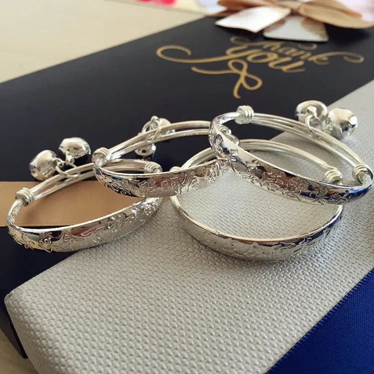 Wholesale Children's Fashion Simple Silver Bracelet