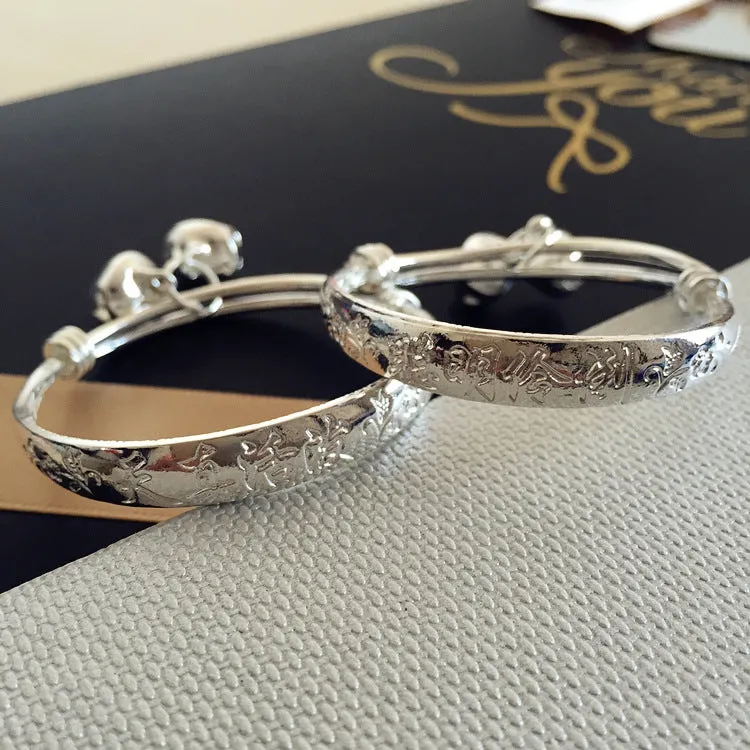 Wholesale Children's Fashion Simple Silver Bracelet