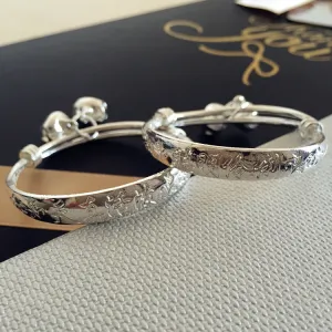 Wholesale Children's Fashion Simple Silver Bracelet