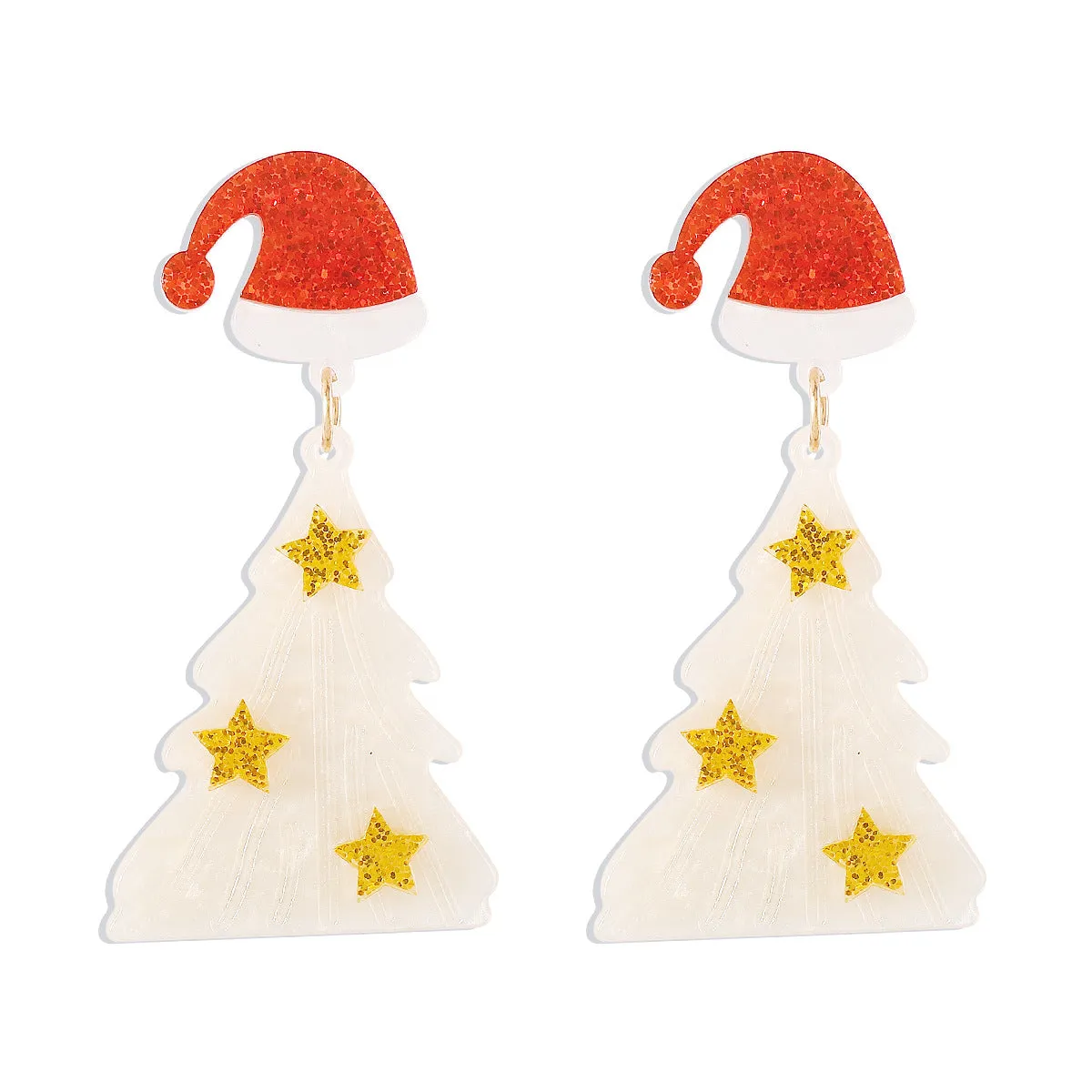 Wholesale Christmas Collection Christmas Tree Gingerbread Man Earrings