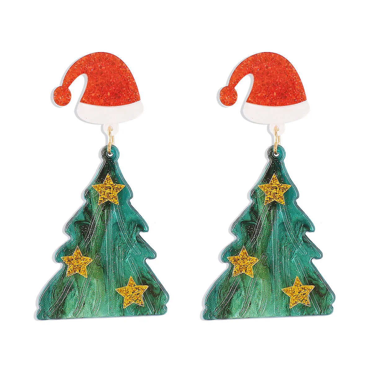 Wholesale Christmas Collection Christmas Tree Gingerbread Man Earrings