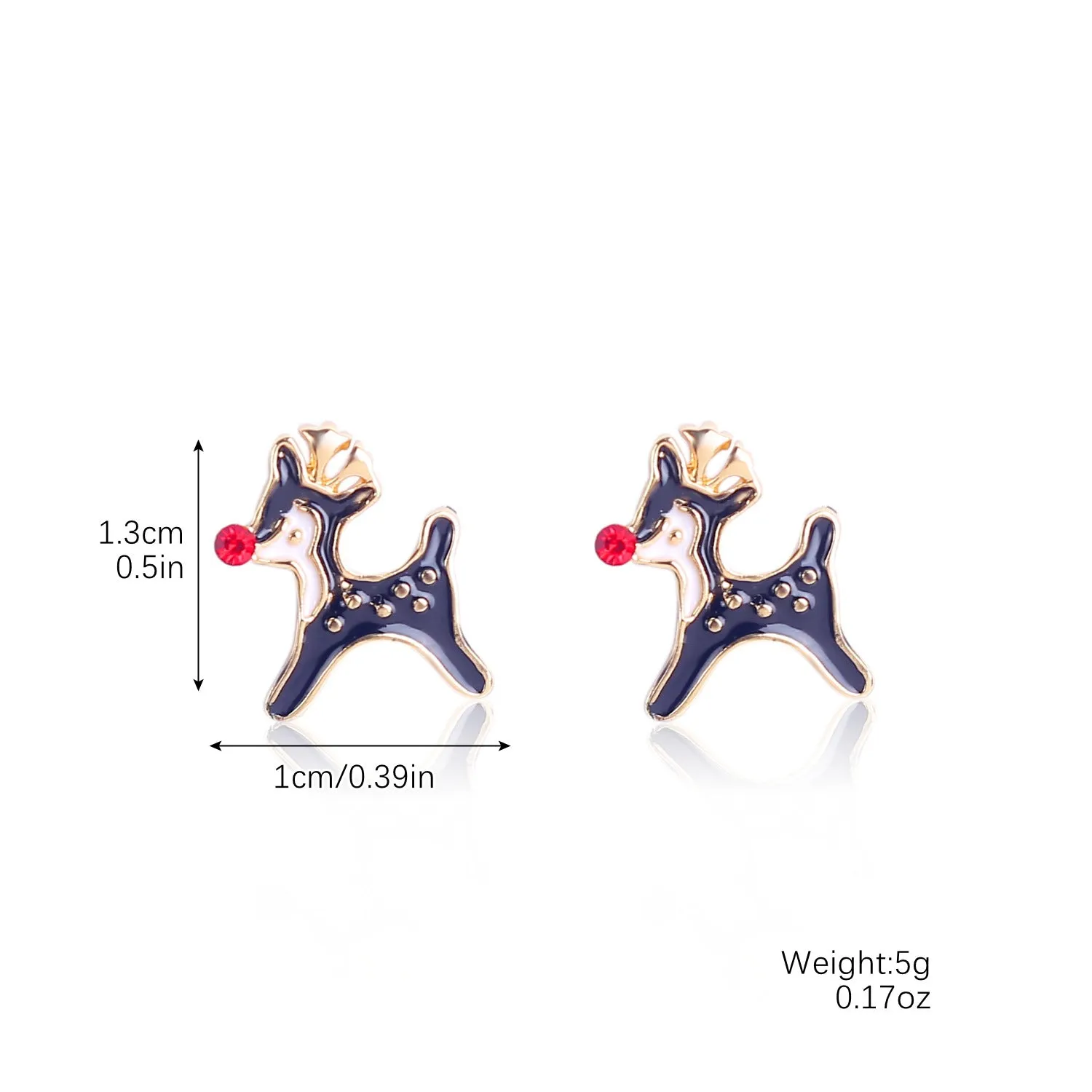 Wholesale Christmas Earrings Set with Diamond Snowflake Christmas Alloy Earrings