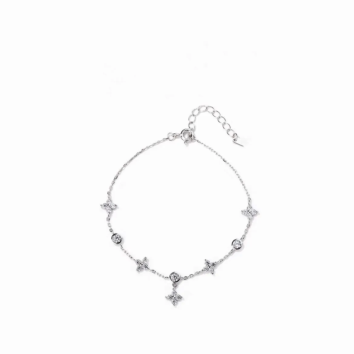 Wholesale Clover Brilliant Zircon Bracelet  OLY Exclusive