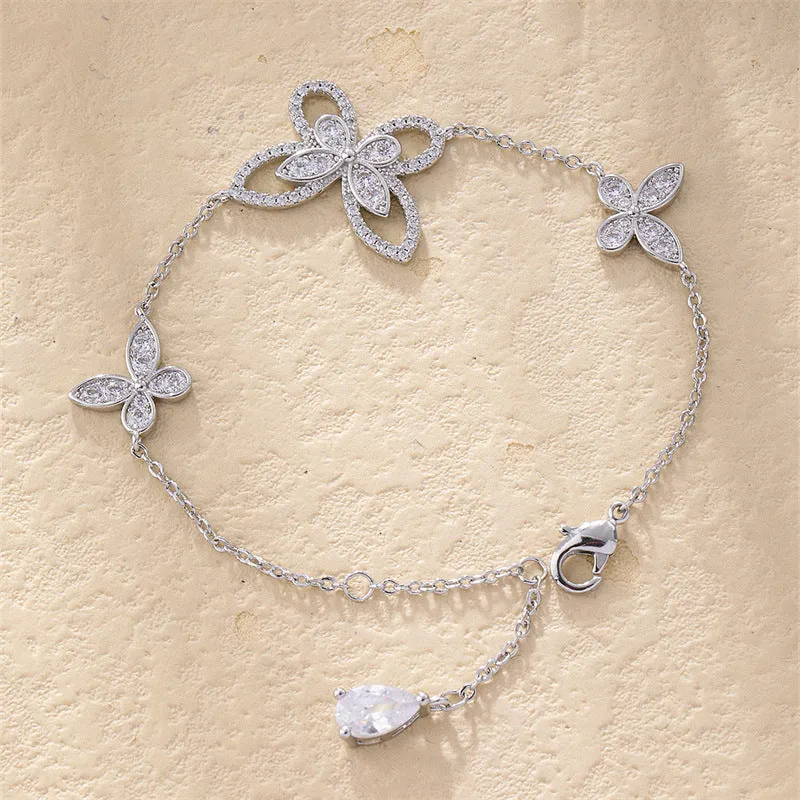 Wholesale Clover Butterfly Zircon Bracelets