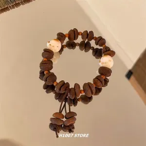 Wholesale Coffee Bean Beaded Bracelet