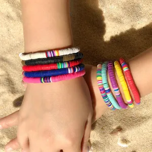 Wholesale  color Taylor friendship soft pottery bracelet