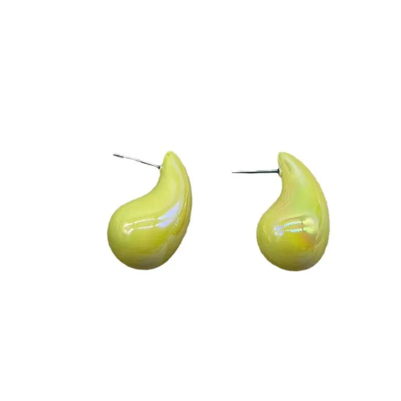 Wholesale Colored Acrylic Water Drop Earrings