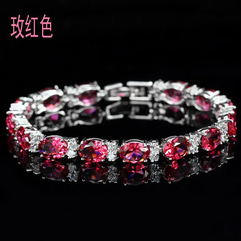 Wholesale Colored Crystal Zircon Bracelets