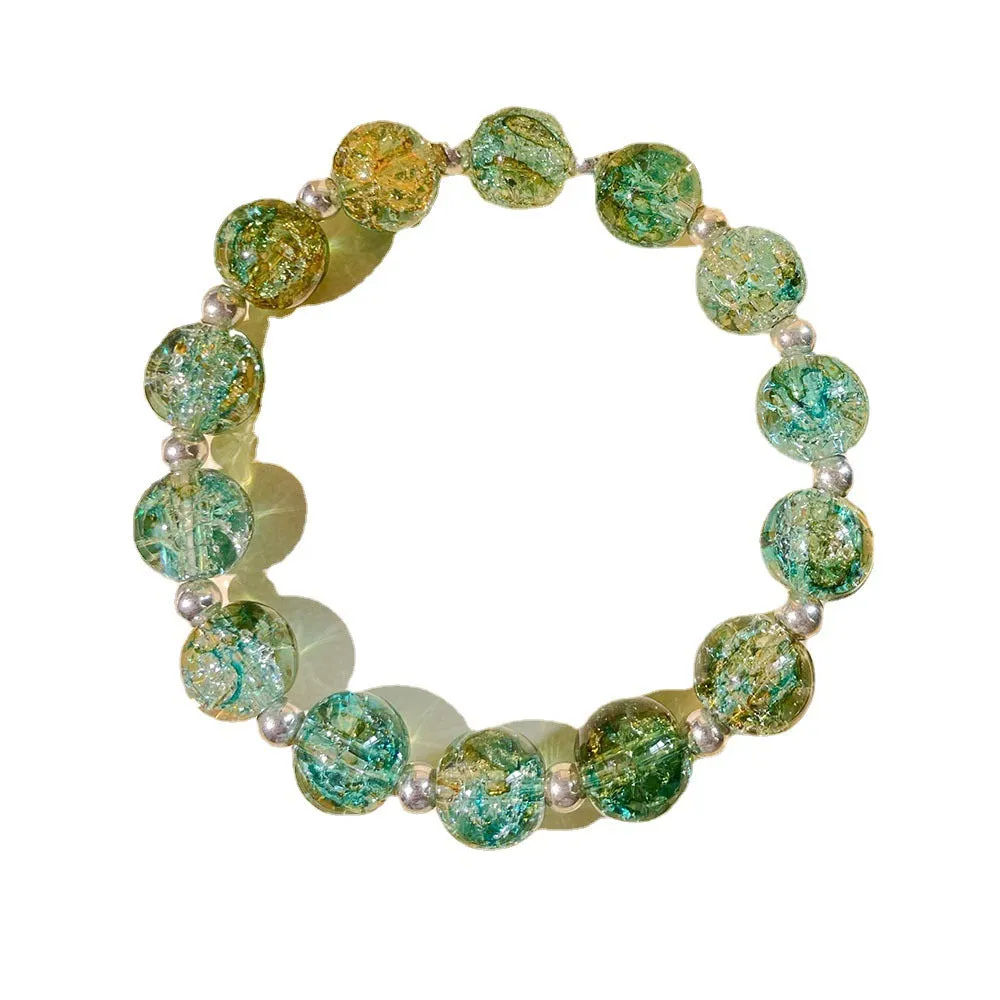 Wholesale Colored Glass Beads Bracelet