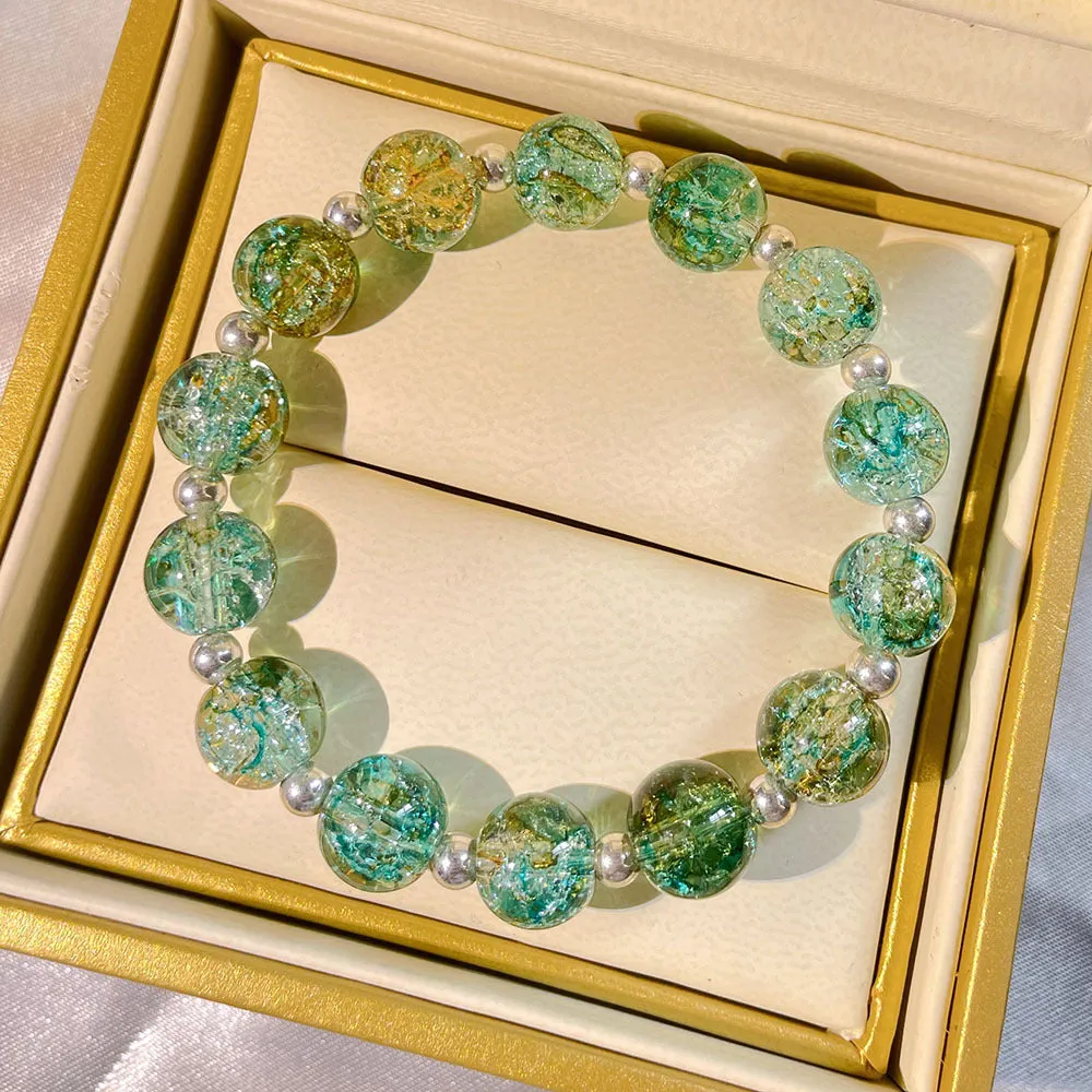 Wholesale Colored Glass Beads Bracelet