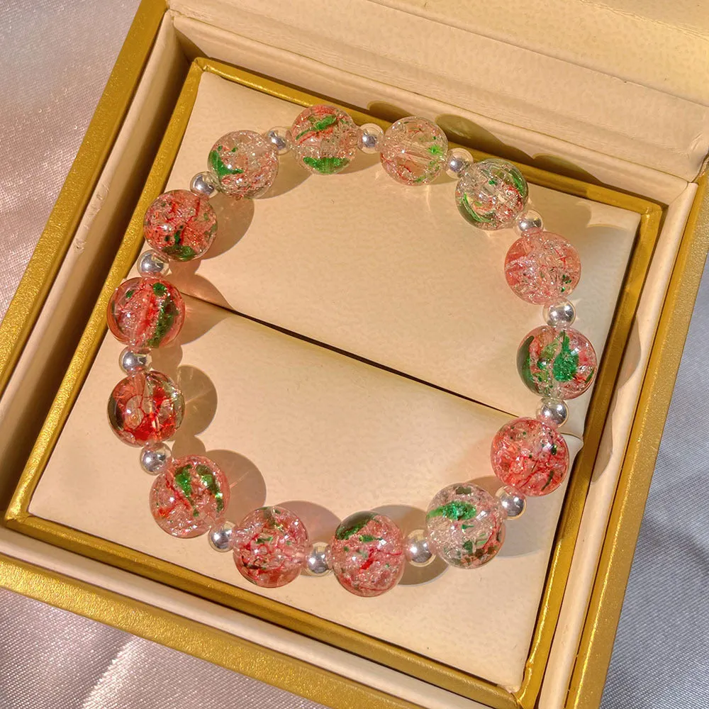 Wholesale Colored Glass Beads Bracelet