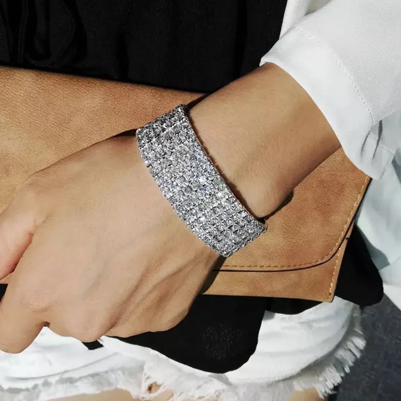 Wholesale Colored Rhinestones Sweet Crystals Bracelet