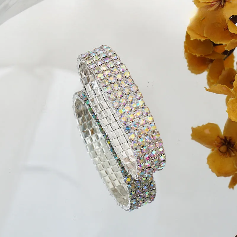 Wholesale Colored Rhinestones Sweet Crystals Bracelet