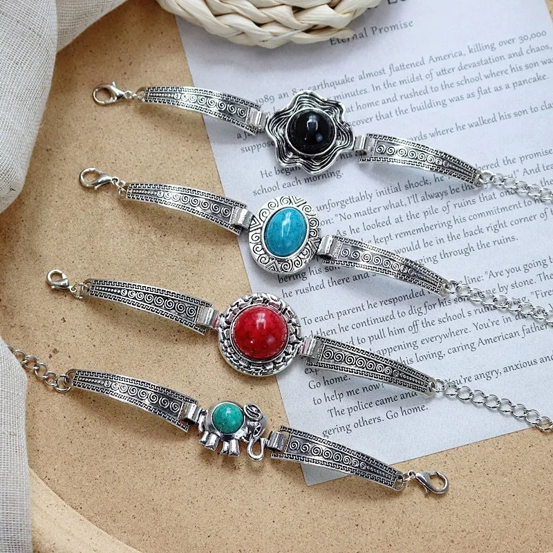 Wholesale Colored Stone All-match Simple Bracelet