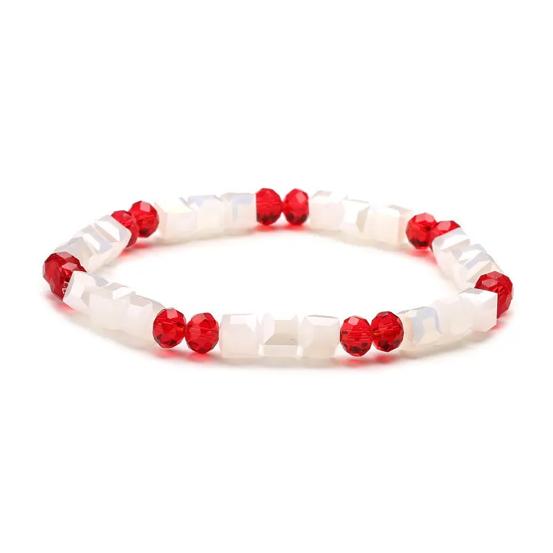 Wholesale Colorful Crystal Glass Bracelet
