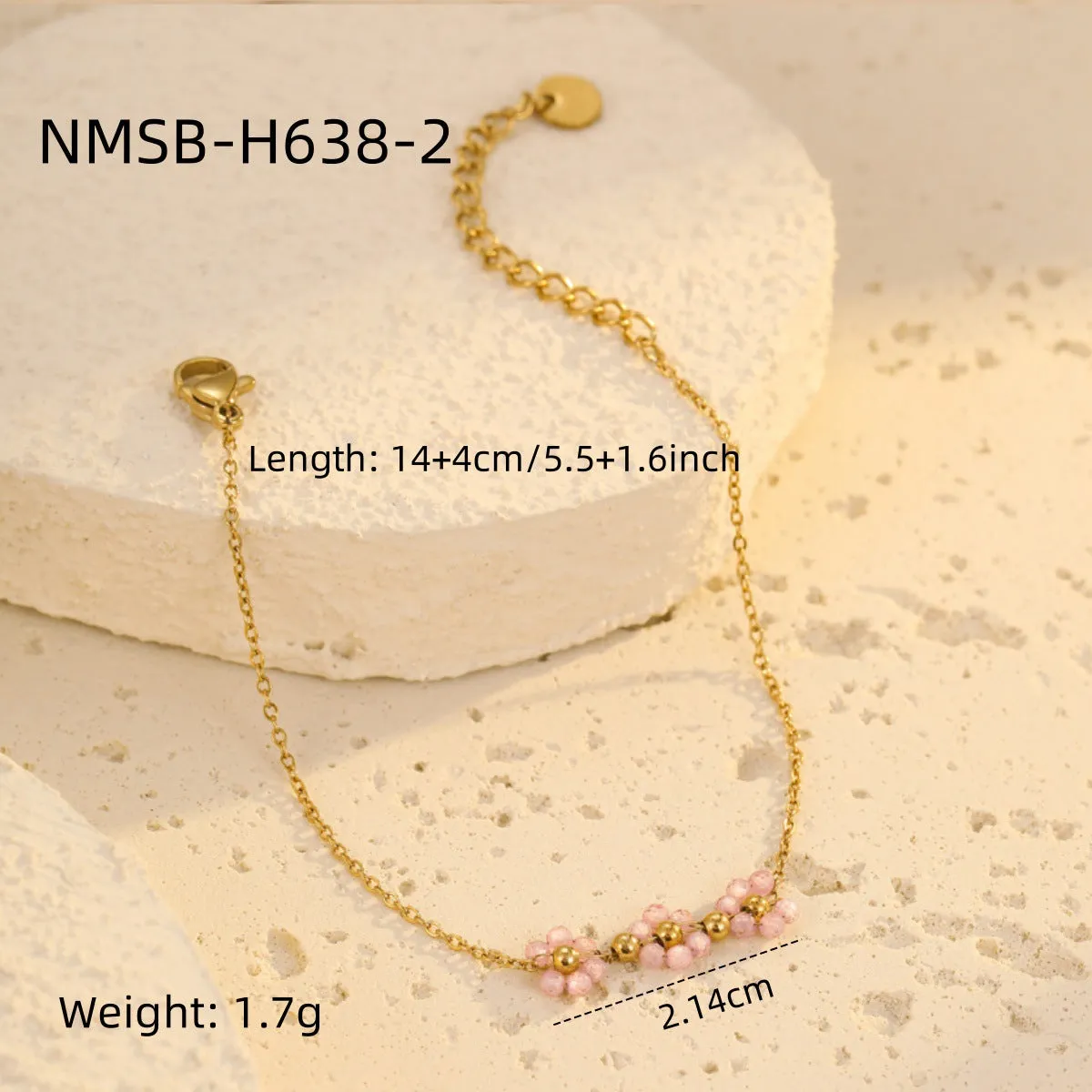 Wholesale Colorful Flower Beaded Bracelet