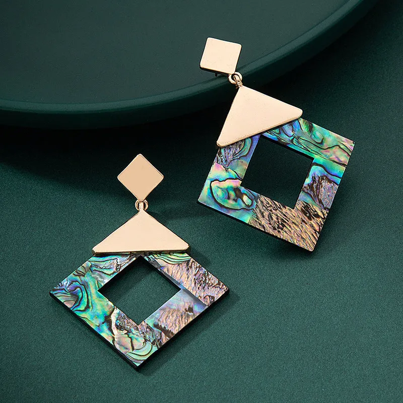 Wholesale Colorful Natural Abalone Shell Earrings