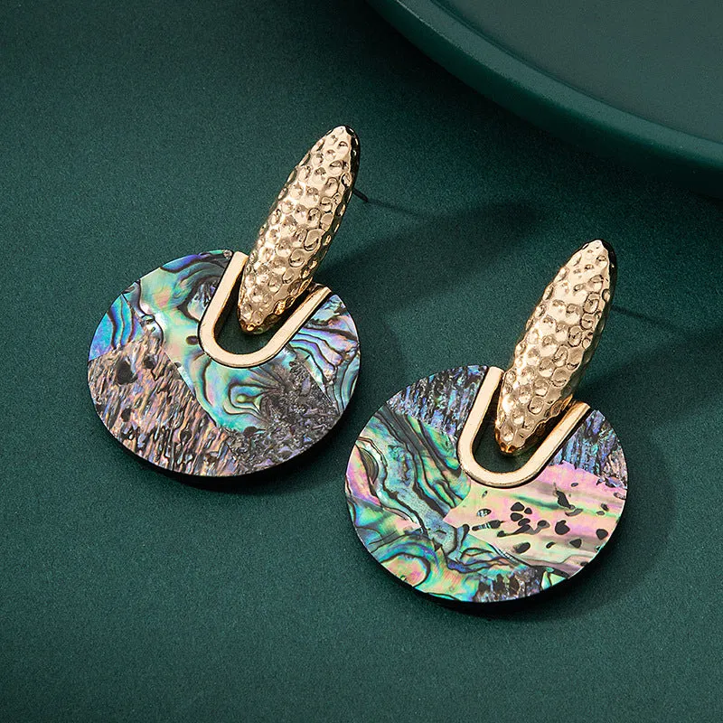 Wholesale Colorful Natural Abalone Shell Earrings