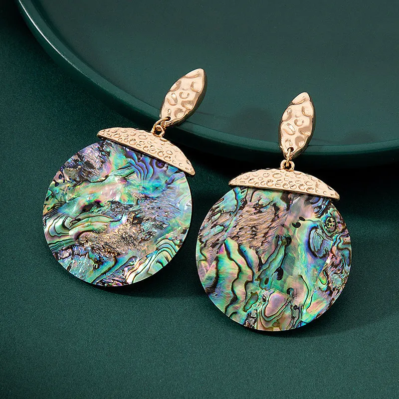 Wholesale Colorful Natural Abalone Shell Earrings