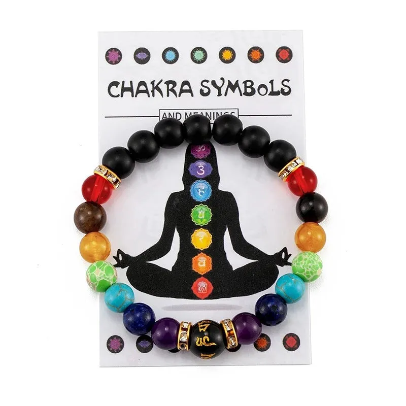 Wholesale Colorful Natural Stone Crystal Bracelet
