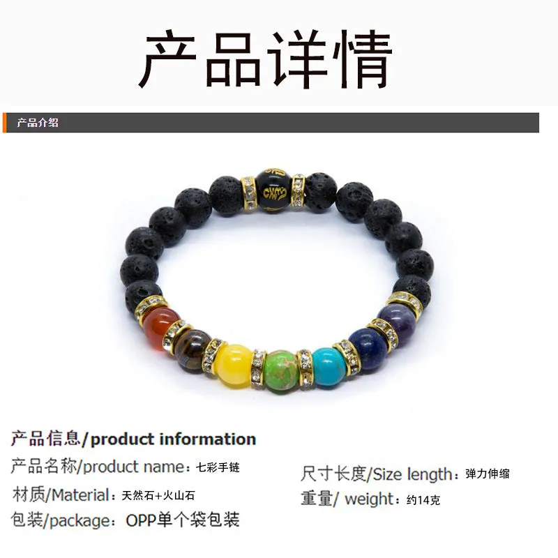 Wholesale Colorful Natural Stone Crystal Bracelet